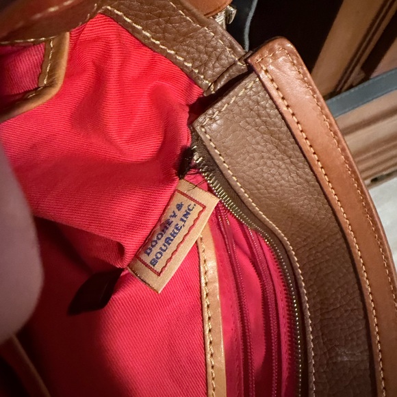 Dooney & Bourke Brown and Tan Leather Bag - Picture 12 of 16